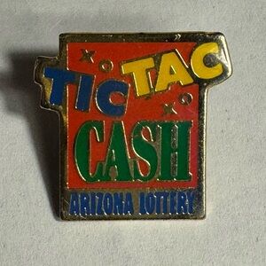 Vintage Tic Tac Cash Arizona Lottery lapel Pin